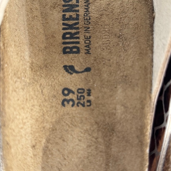 BNWT Birkenstock Arizona Gator Sandals Bronze - Picture 9 of 10